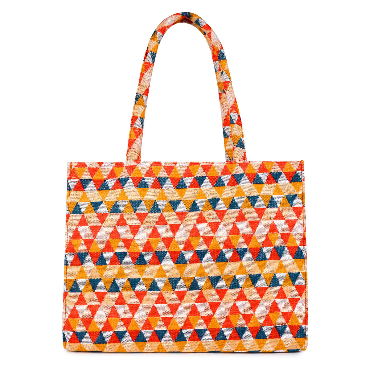 Lady Quinton Stylish Jute Tote Bag For Office and Laptop, Shopping Shoulder Bag, Shoppers Tote Handbags Lightweight Waterpoof Big Size, Grocery Bag, Eco Friendly Bags For Shopping For Women (ORANGE)