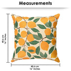 Story@Home Yellow & Green Botanical Cushion Cover Set of 5 | 16 x 16 Inch| Lemon & Leaf Digital Printed Decorative Pillow Covers|Soft Polyester Cushion Covers for Sofa, Living Room, Bedroom & Home