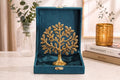 KridayKraft Metal Kalpavriksha Tree of Life Showpiece – Gold Wish Fulfilling Tree for Vastu & Feng Shui | Good Luck Gift for Home, Temple, Office & Housewarming
