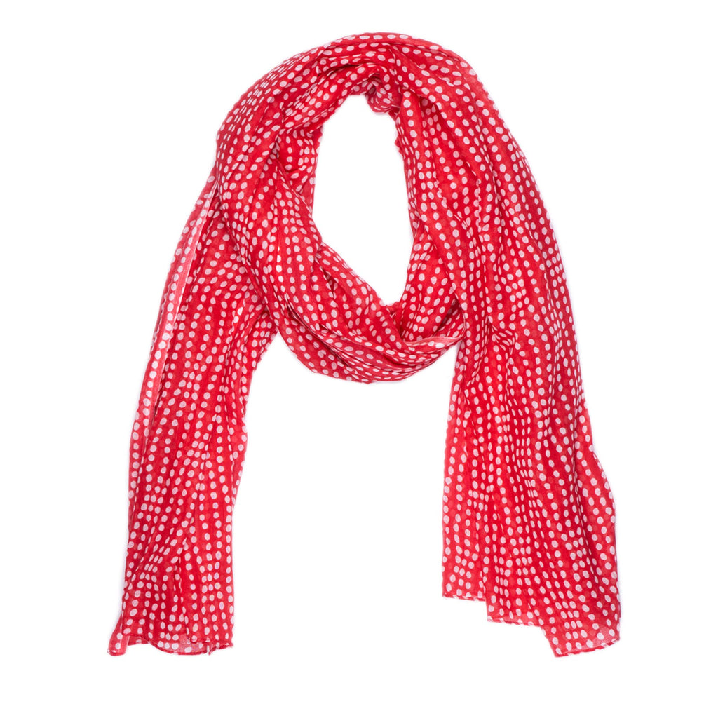 AQVA Printed Cotton Scarf for Women Stylish (Steroid Crimson) | Head and Face Cover Scarf for Girls with 100% Cotton | Soft & Lightweight Scarves/Stoles for all Weather (72 x 43 in)