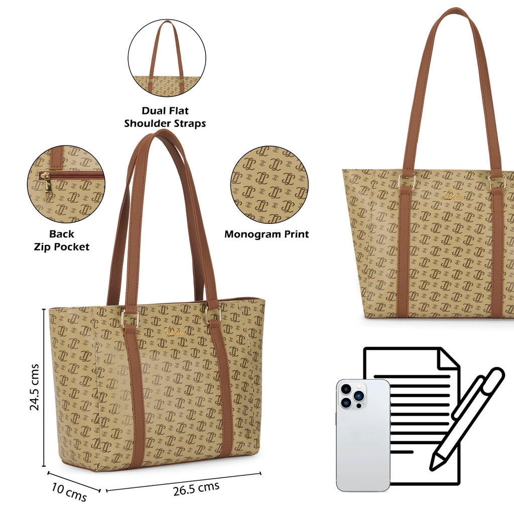Lavie Women's Betula Tote Handbag | Ladies Purse Handbag | Bag for Women | Rakhi Gift for Sister