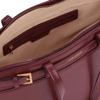 Miraggio Seoul Tote Bag For Women Office Use | Tote Bags For Women Stylish Main Compartment Can Fits Upto 15 Inches Laptop | Structured Shoulder Tote Bag (Wine)