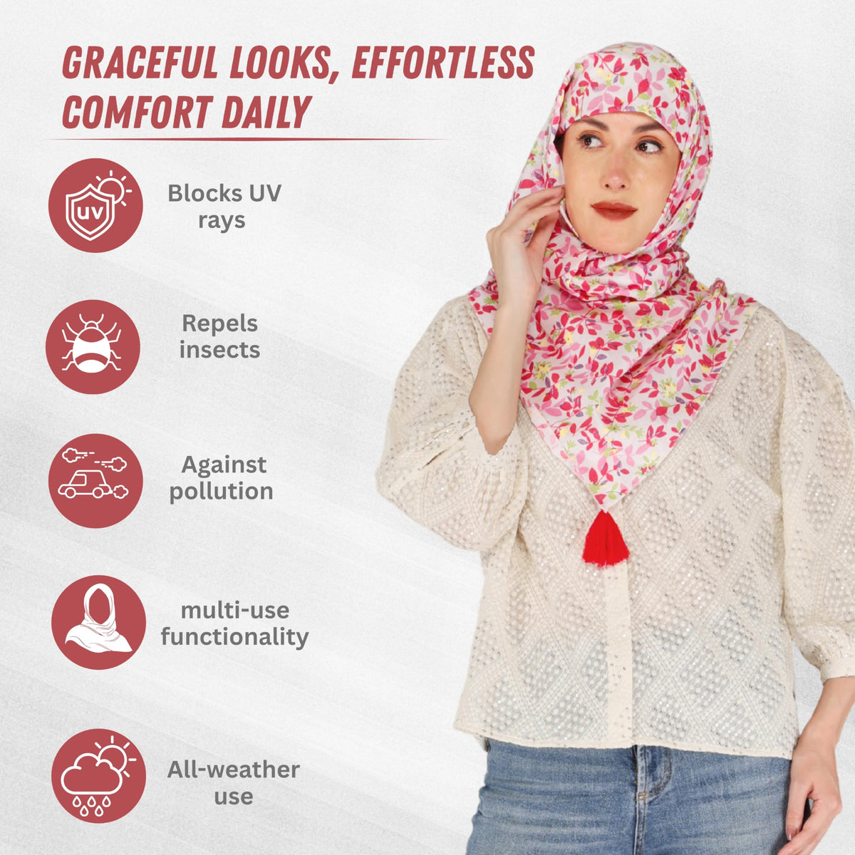 Switchon Nursing Cover for Breastfeeding Multi Use Poncho Style Scarf with Buttons, Feeding Apron Breathable for Pre & Post Pregnancy free size (72inch x 22inch) (White)