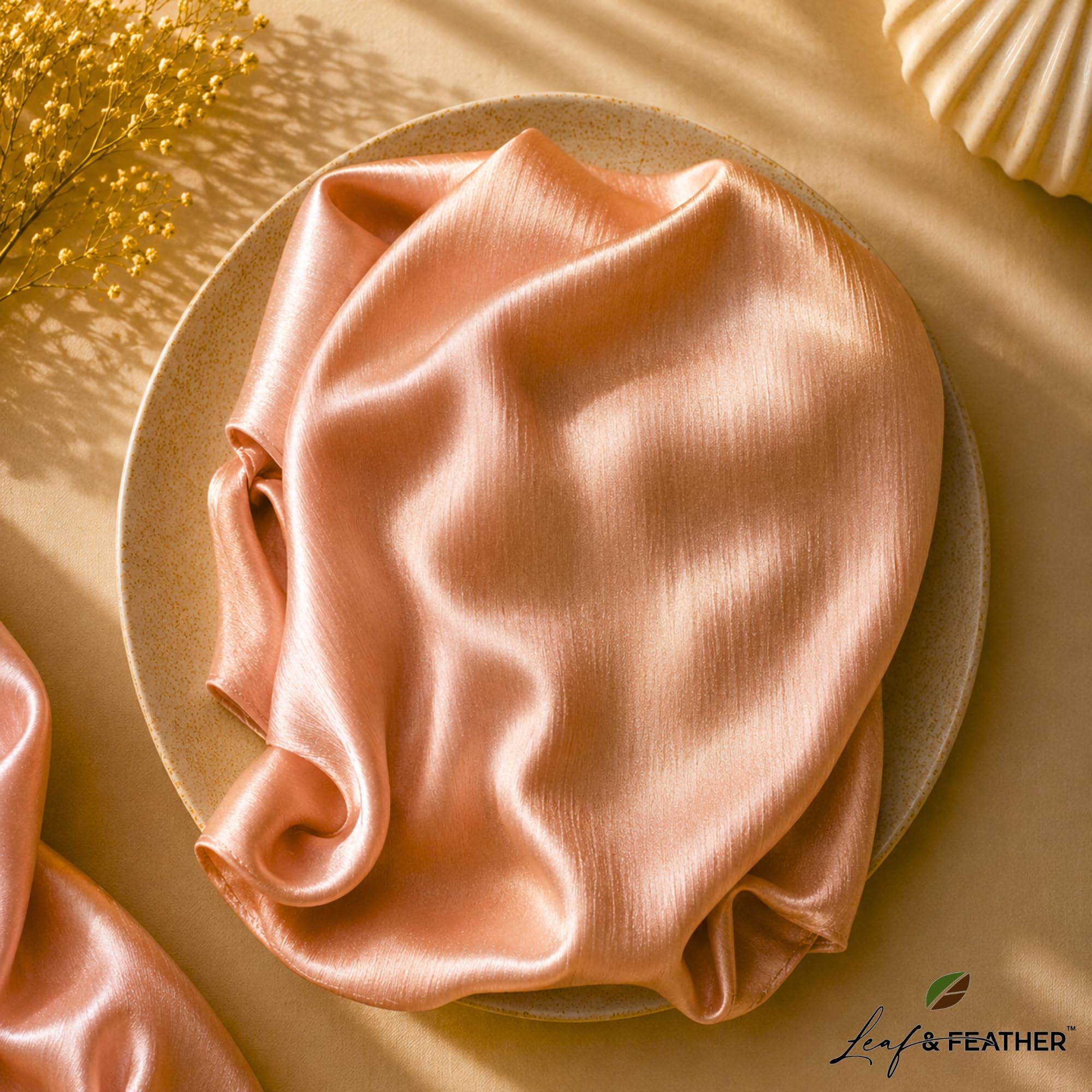 Leaf & FEATHER™ Muna Satin Hijab Scarf for Women | Satin Hijab Set Pack of 3 | 200 x 70 cm | Silky & Lightweight | Elegant Daily Wear & Occasion (1. Cream White - Crimson Red - Beige)
