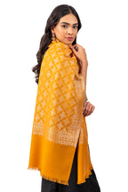 Naureen Women Pashmina Blend Stole with Zari, Warm and Soft, 28x80 inch