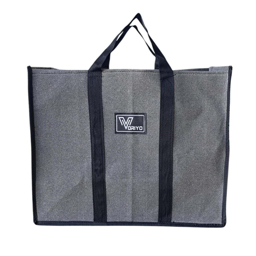 VORIYO Travel Shopping Grocery Tote Bag Foldable for Multipurpose Shopper Bag Eco Cotton Daily Use with Strong Handles (Pack Of 2) (TV02SE)