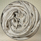 FAHABO Shimmer Geometric Woven Cotton Blend Scarf for Women – Lightweight Hijab & Stole Wrap | 73 x 29 Inches (Beige)