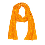 AQVA Printed Cotton Scarf for Women Stylish (Ansh Yellow Steroid Crimson) | Head and Face Cover Scarf for Girls with 100% Cotton | Soft & Lightweight Scarves/Stoles for all Weather.