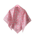 Ravaiyaa - Attitude is everything Sanganer Hand Block Printed Scarves Pure Cotton Scarf Square Hijab Dupatta 40 X 40 Inch (Pink White Floral)