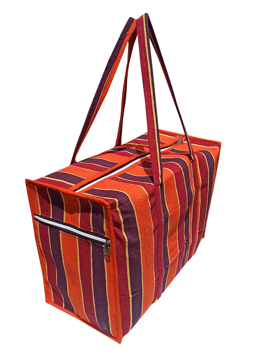 Solance Solapur Eco Cotton Shopping Bags for Carry Milk Grocery Fruits Vegetable with Reinforced Handles jhola Bag - Kitchen Essential