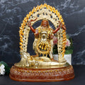 ARTVARKO Maa Kali Statue Brass Kalika Kaali with Shiva Idol Temple Puja Sculpture (LxBxH in Inches 11x5.5x12, 6.2 Kg)