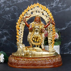ARTVARKO Maa Kali Statue Brass Kalika Kaali with Shiva Idol Temple Puja Sculpture (LxBxH in Inches 11x5.5x12, 6.2 Kg)