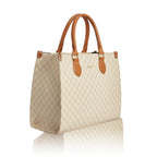 Fargo Noble Tote Bag for Women | Large Vegan Leather Handbag with RFID Pockets, Zip Closure, Premium Look | Office, College, Party Use | Stylish Shoulder Tote | Made in India (Beige)