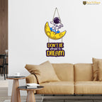 Artvibes Don't Be Afraid To Dream MDF Wood Wall Hanger Ornaments | Quotes Decor Item | Motivational Wall Decor | Wall Accent | Graphic Art | Gift Items | Office Wall Decoration Items (WH_5738N)