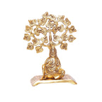 KridayKraft Sirdi Saibaba Metal Statue Under Tree for Pooja,Decorative for Home,OfficeTable,Sai Nath Murti Idol Showpiece Figurines Gift Article,Corporate Gift,Religious Decorative...