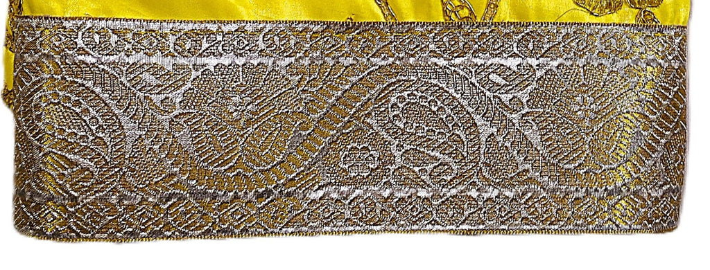 Lakshmi Maa Collection's Rumala Sahib Double Set Best Yellow Designer (4 PEC.)