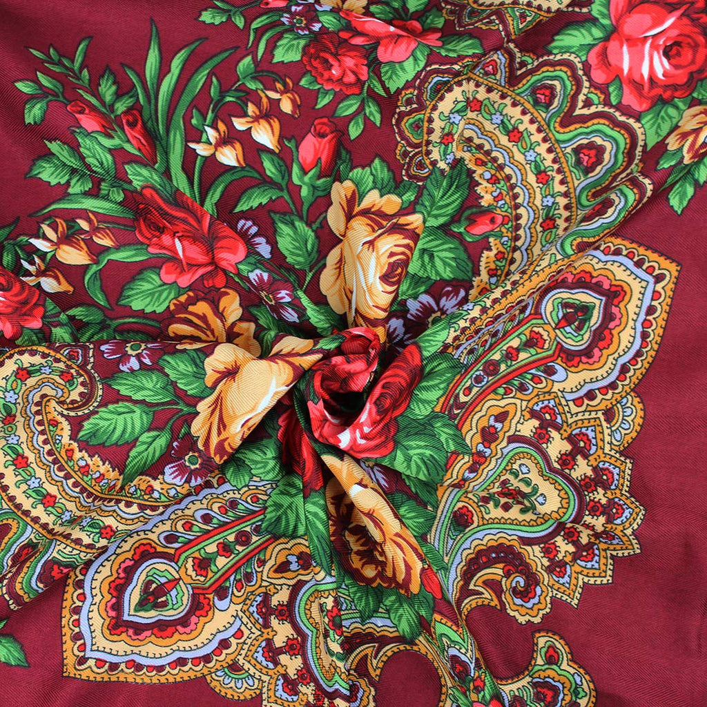 Gudessly Traditional Ukrainian Scarf and Wrap Tassel Shawl Fringes Neck Head Shawl