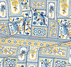 BSB HOME® 220 TC Premium Cotton Printed Pillow Covers | Ultrasoft Breathable Envelope Closure| Pack of 2 Pillow Covers King Size (White & Blue Flower, 20 x 30 Inches)