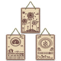 Artvibes Warli Village Life Home Decorative Wall Art MDF Wooden Wall Hanger for Living Room | Art For Wall | Wall Sculpture | Signs & Plaques | Aesthetic Wooden Decor | Gift Items (WH_9626N), Set of 3