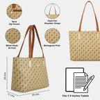 Lavie Kathy Monogram LL Print Tote | Ladies Purse Handbags | Gift for Women