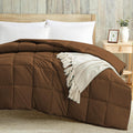 Luxury 100 GSM Summer Comforter Double Bed All Season AC Comforter/Blanket/Duvet Soft & Breathable Lightweight (90 X 100 Inches) - Double Bed Comforter - Chocolate Brown Color Kafalo