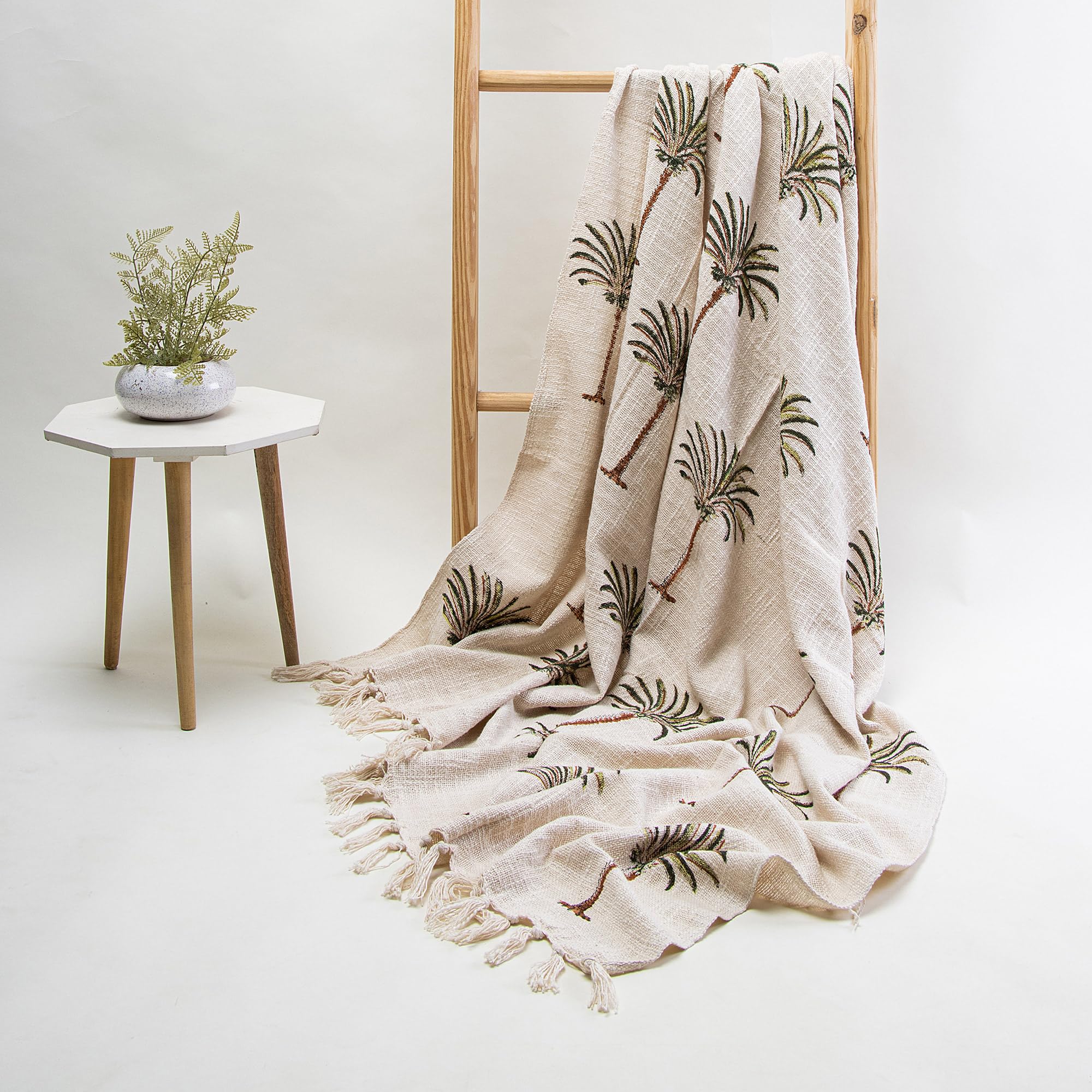 DMAASA Handblock Printed Soft Cotton Sofa Throw Blanket 50x70 Inches Cozy and Lightweight, Perfect for Sofa, Bed, and Travel – Ideal for All Seasons (Multi-Color_06) Kafalo