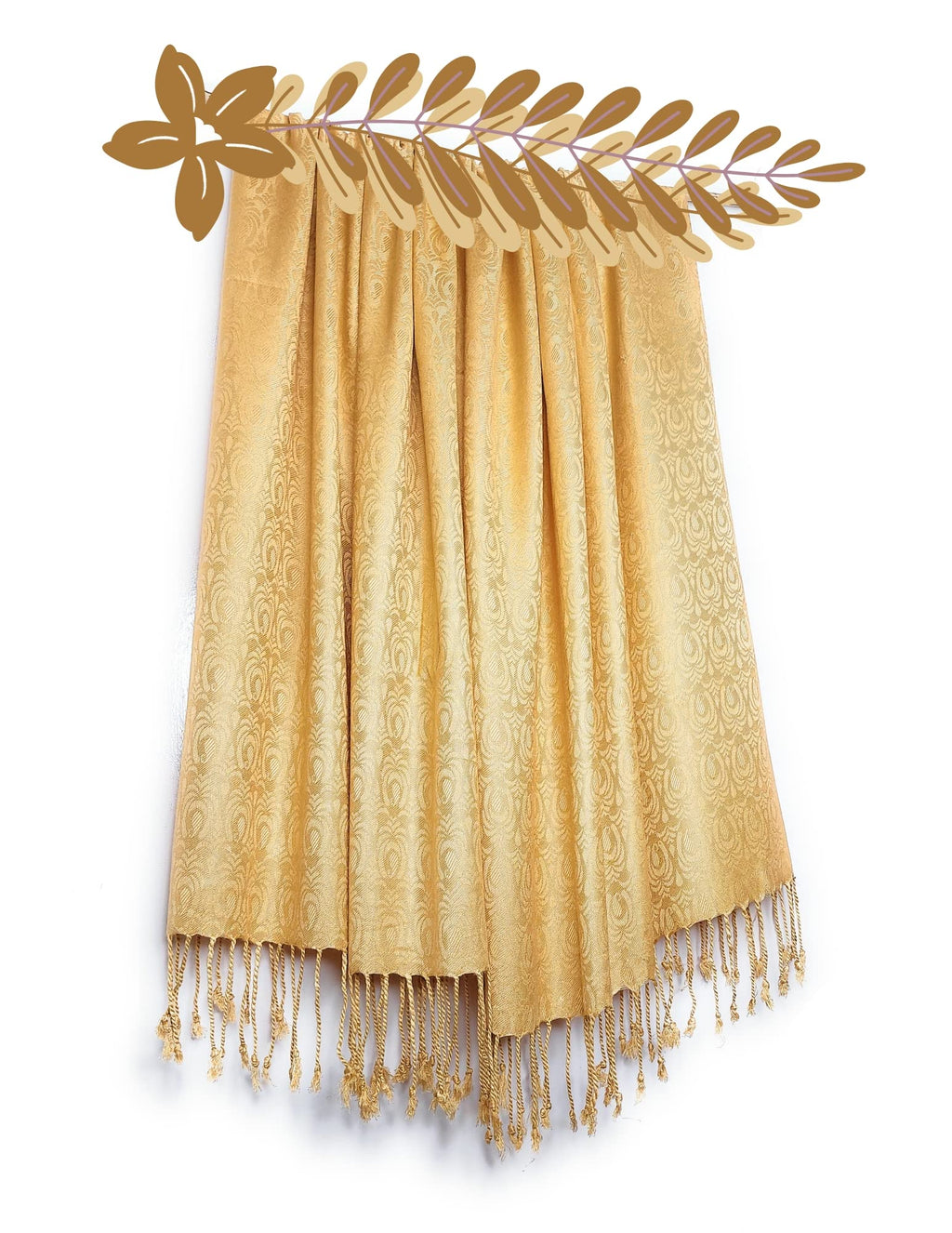 Chandwasia Viscose Scarf Stole & Shawl | Soft Lightweight Fabric | Stylish Scarves for Girls, Ladies, Women & Men | Suitable for Summer and Winter Wear - 28x72 Inches, Cream