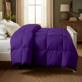 Day Care® Cloud Loom 500 GSM Filling Microfiber Comforter | Warm Winter Quilt Blanket Rajai | Soft, Breathable & Durable Bedding | 90x100 Double Bed - Purple Kafalo