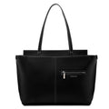 Miraggio Linda 16 Inch Laptop Tote Bag For Women Office Use | Office Tote Bag With Zipper Closure | Stylish Totes (Black)