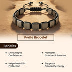 LIFE CHANGING ASTRO | Natural Pyrite Bracelet for Men & Women | Certified 8mm–10mm Beads | Prosperity Energy, Confidence & Protection | by Acharya Lavbhushan Ji (Premium)