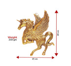 KridayKraft Flying Horse Metal Statue For Wall Hanging Decor,Living Room Decor,Flying Angel Horse Statue Pegasus Animal Feng Shui Decorative, 5.91 Inch