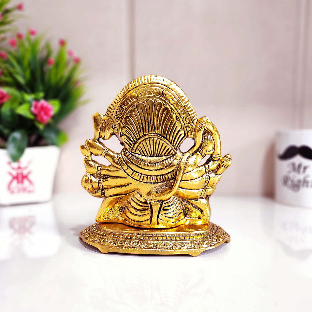 KridayKraft Panchmukhi Hanuman ji Metal Statue,Bajrangbali Murti for Pooja Room & Decor Your Home,Office,Religious Idol Gift Article,Showpiece Figurines...