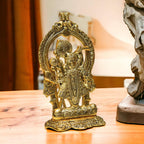 KridayKraft Aluminium Hindu God Sri Shrinathji Nathdwara Idol Sculpture Statue Murti,Dwarkadhish Idol for Puja