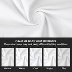 Encasa XO Cotton Throw Pillow Covers Set Of 2 I 16X16 In (40X40 Cm) - White I No Insert I Plain Square Pillowcases I Machine Washable | Indoor Use Only, 84 TC