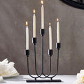 TIED RIBBONS Candle Holder Candlestick Holder Pillar Candle Stand for Home Decoration Dinner Table 5 Arms (Iron, 29.2 cm x 20.3 cm) - Decorations Items for Home Office Gifts Item