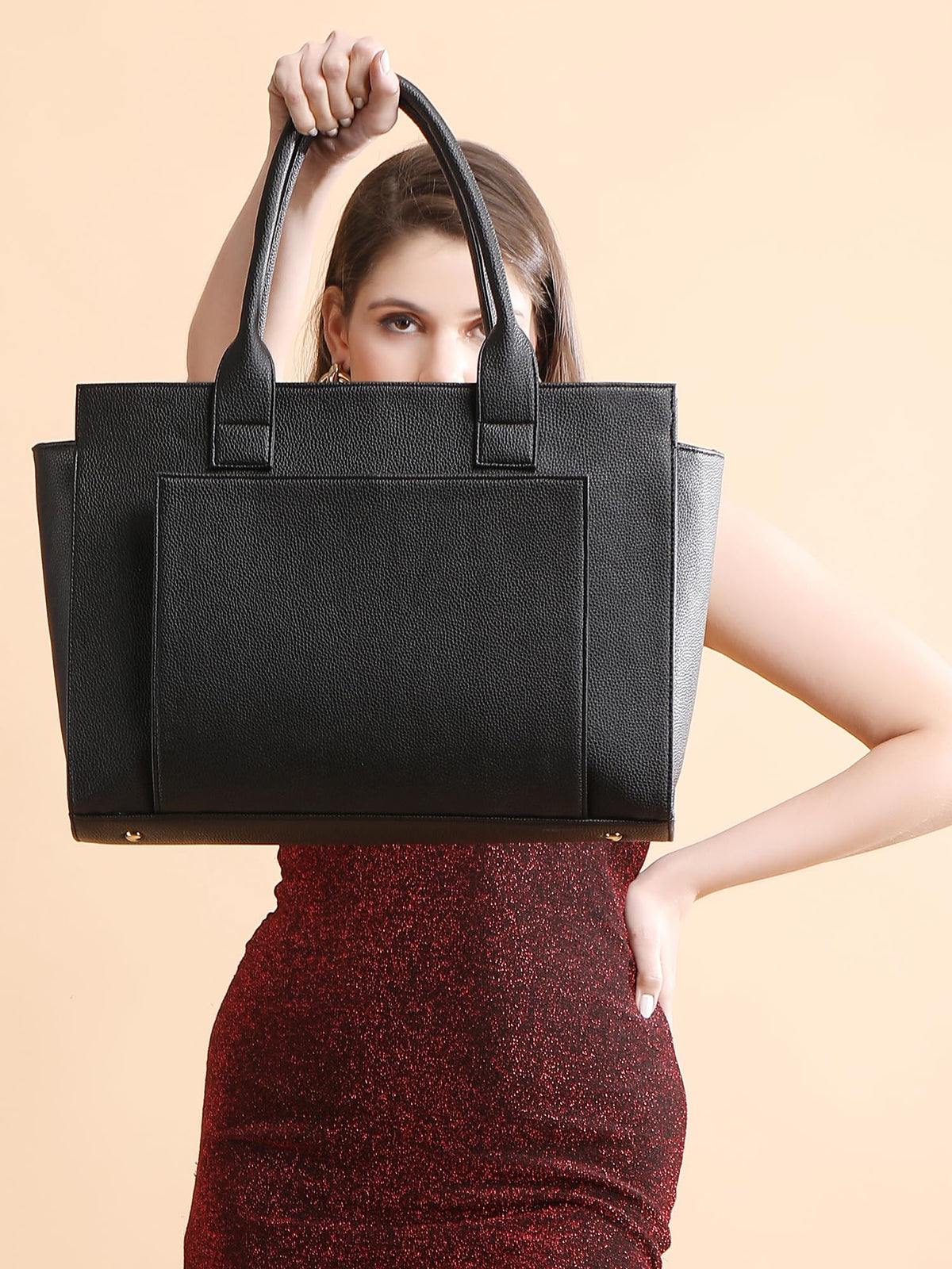All About Her Elite Laptop Tote Bag (Black)