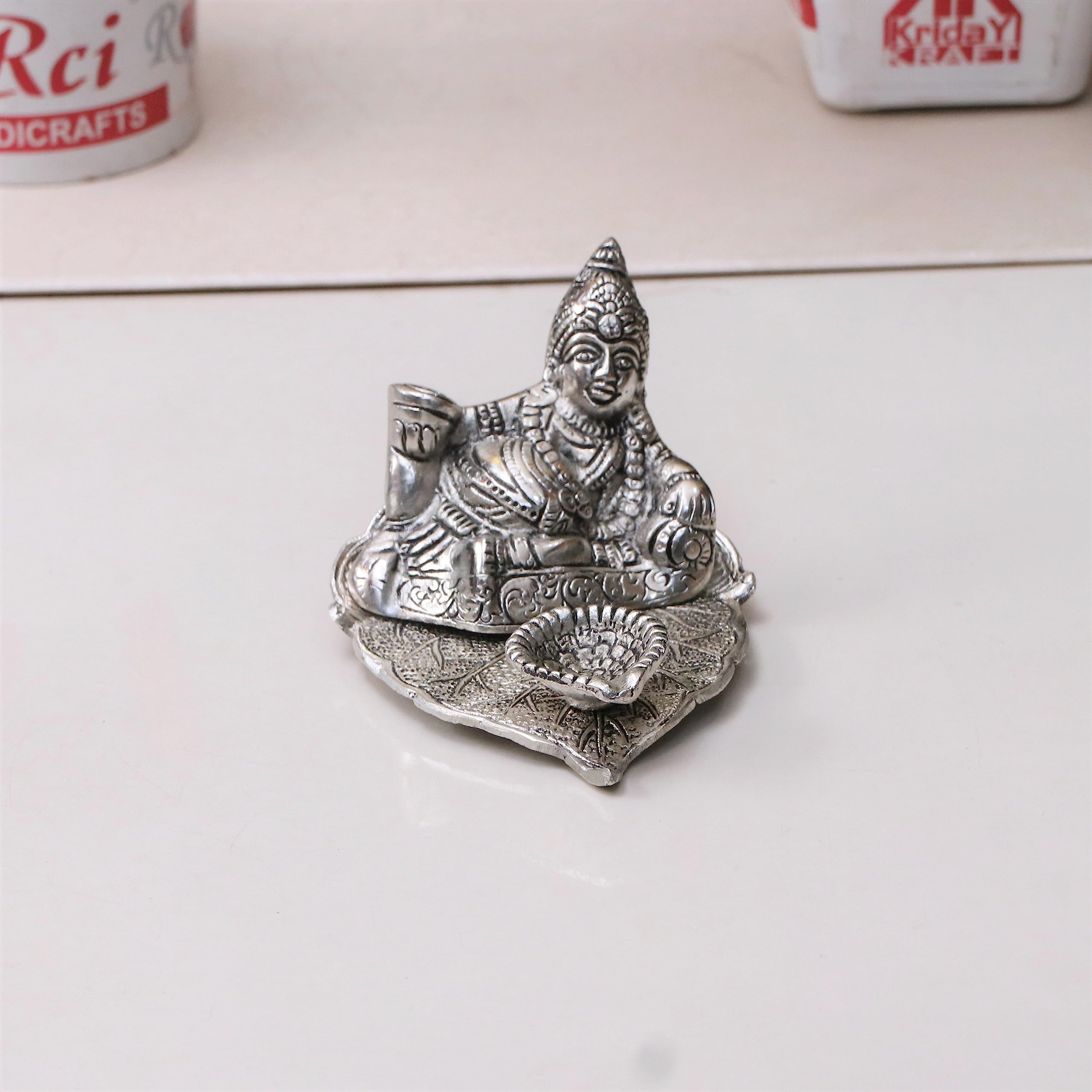KridayKraft Metal Kuber Deepam Oil lamp for or Bringing Good Luck, Prosperity and Wealth,