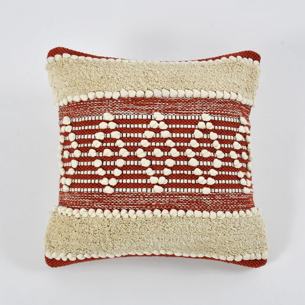Furnistitchs Premium Decorative Throw Cushion Pillow Cover Boho Home Decor - Living Room Bedroom Couch Sofa Cushion Covers 16 inch x 16 inch (2, Maroon Kites)