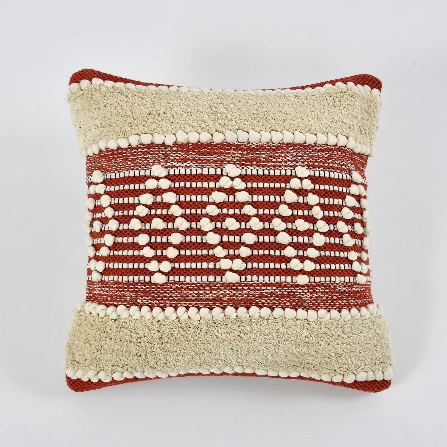 Furnistitchs Premium Decorative Throw Cushion Pillow Cover Boho Home Decor - Living Room Bedroom Couch Sofa Cushion Covers 16 inch x 16 inch (2, Maroon Kites)