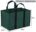 BLACKBOXES Big Eco Cotton Canvas Shopping Bags for Carry Milk Grocery Fruits Vegetable with Reinforced Handles jhola Bag - Kitchen Essential (Green)