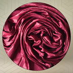 FAHABO Scarf Woman Premium Self-Woven Satin Silk Scarves | Hijab Scarf | Headscarf | Neck Scarf | Stoles | Wraps (Burnt Maroon)