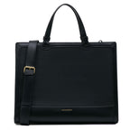 Miraggio Rebecca Tote Bag | Fits Upto 14 Inches Laptop With Adjustable & Detachable Strap | Office Tote Bag For Women Big Totes For Work & Travel (Black)