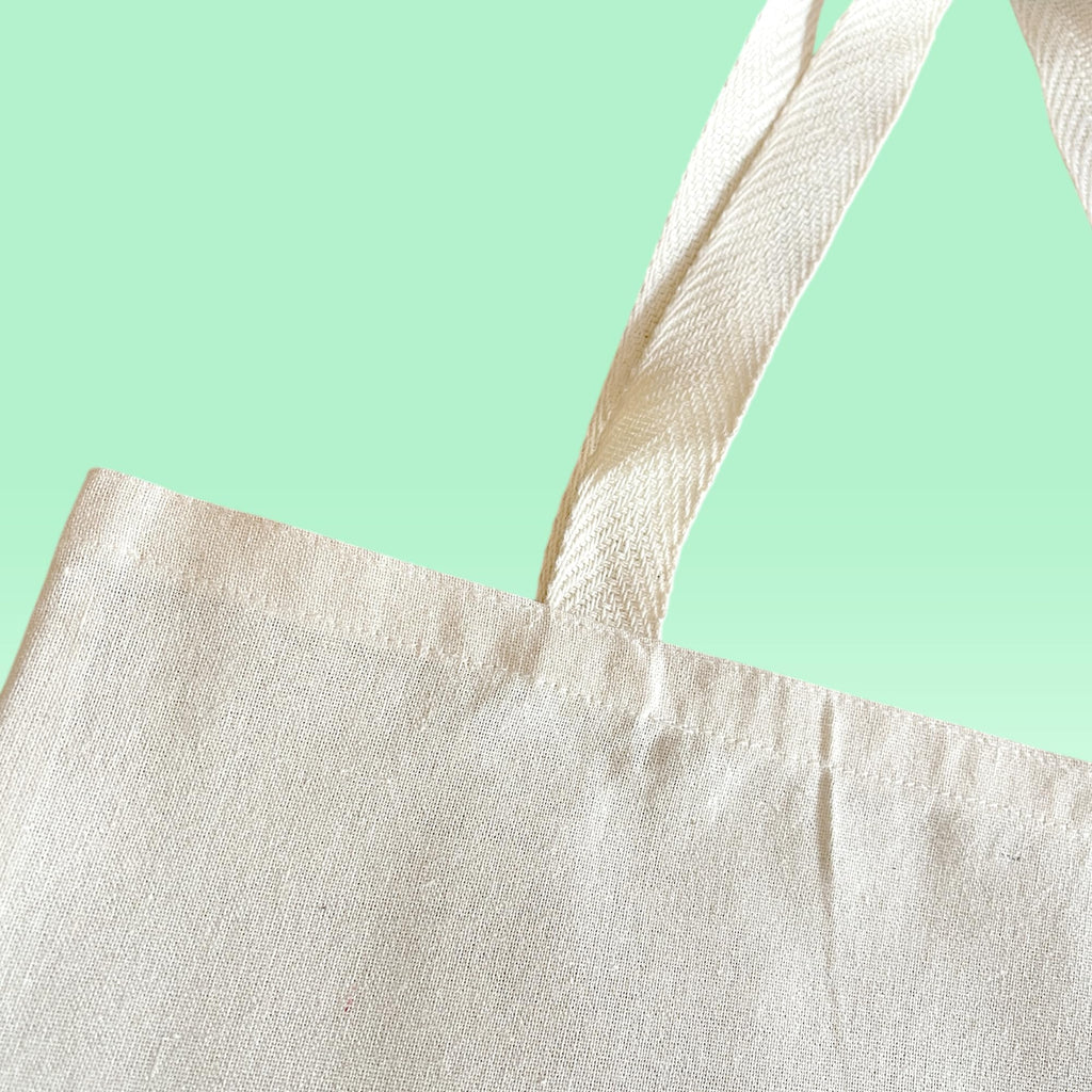 Plain Cotton Tote Bag, Natural, Reusable, for Shopping, Painting, School & Gym [Pack of 10 Bags]