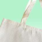Plain Cotton Tote Bag, Natural, Reusable, for Shopping, Painting, School & Gym [Pack of 10 Bags]