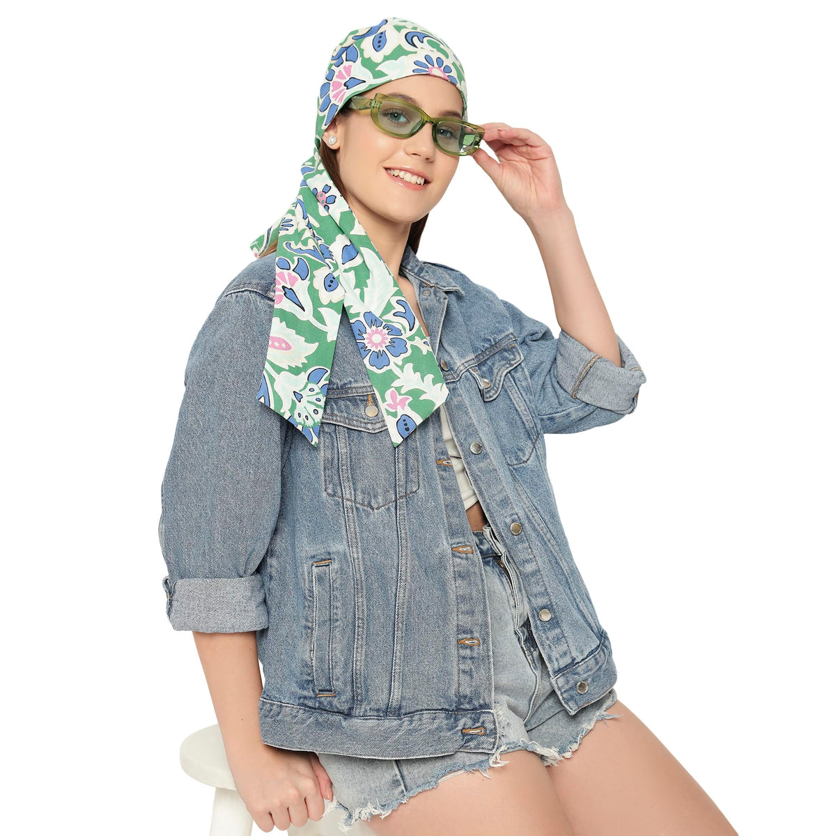 The Headscarves Premium Cotton Printed Headscarf for Women – Soft Chemo Headwear, Stylish Hijab Cap, Breathable Headwrap for Hair Loss, Modest Fashion Scarf & Cancer Turban