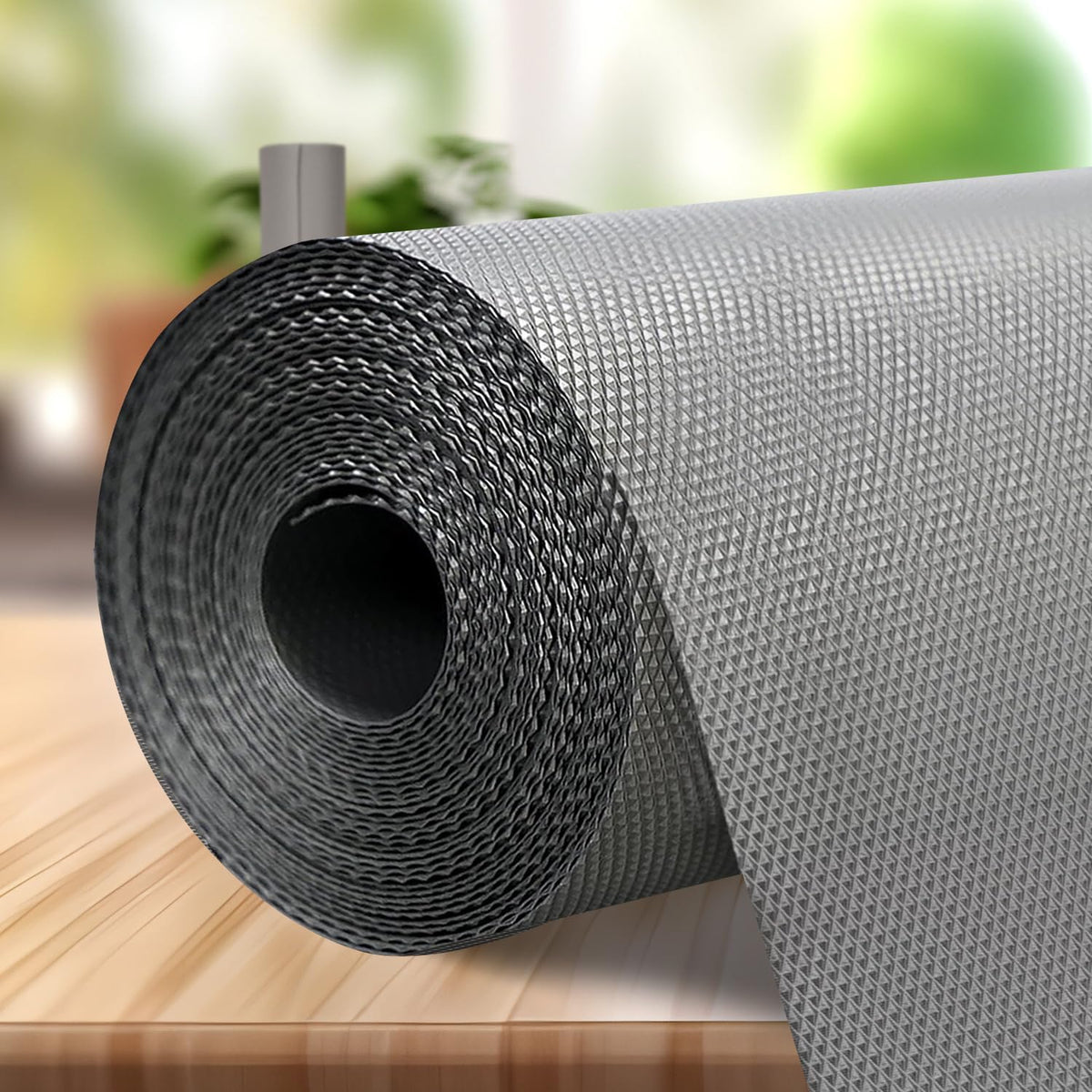 SITTELLA® (45cm x 500cm) Food-Grade Anti-Slip Self Liner Mat | Drawer Mat | Kitchen Shelf Sheet | Shelf Liners for Kitchen Shelves | Shelf Liner | Fridge Liners (Grey) Kafalo