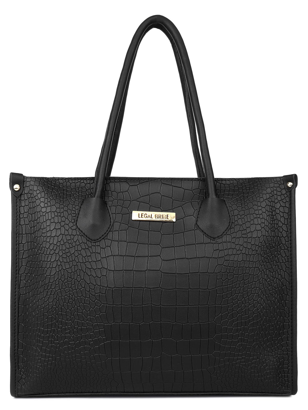 LEGAL BRIBE Crock Style Tote Bag Combo Of 4 (Black)