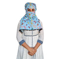 Switchon Export quality Cotton Multi color scarf hijabf for women for 12 yrs and above (Turquoise_Multi)
