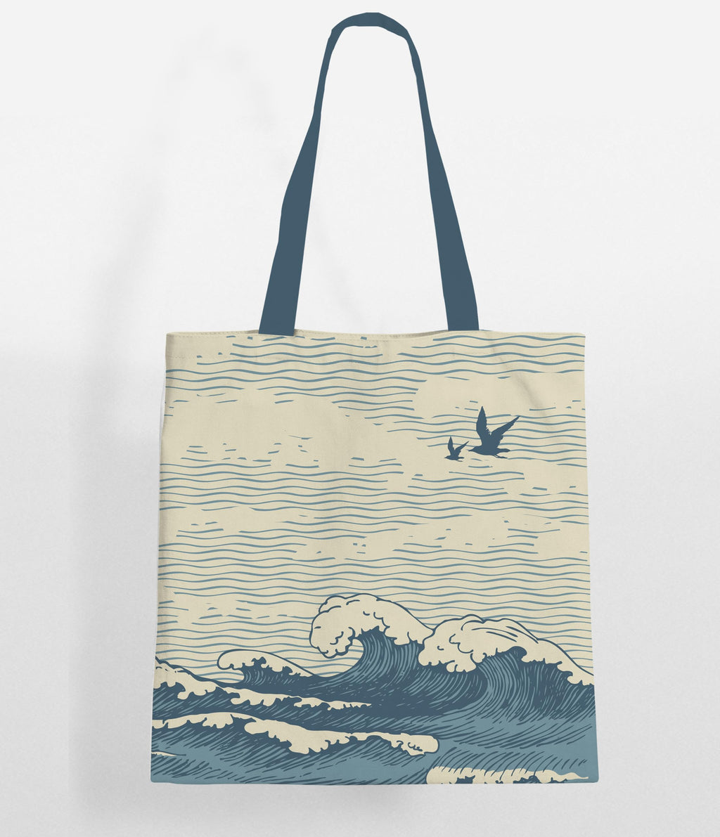 The Purple Tree Beach Dreams Tote Bag with Ocean Theme for Women - 1 Pc, Woman Tote Bag, Eco Friendly Tote Bags, Underwater Wonder Tote Bag, Gifts For Women