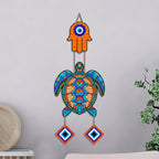Artvibes Turtle Evil Eye Hanging Decor for Main Door & Entrance | Lucky Vastu MDF Wall Art | Decorative Accent for Living Room | Office | Hallway & Bedroom | Housewarming Gift Item (WH_8542N)